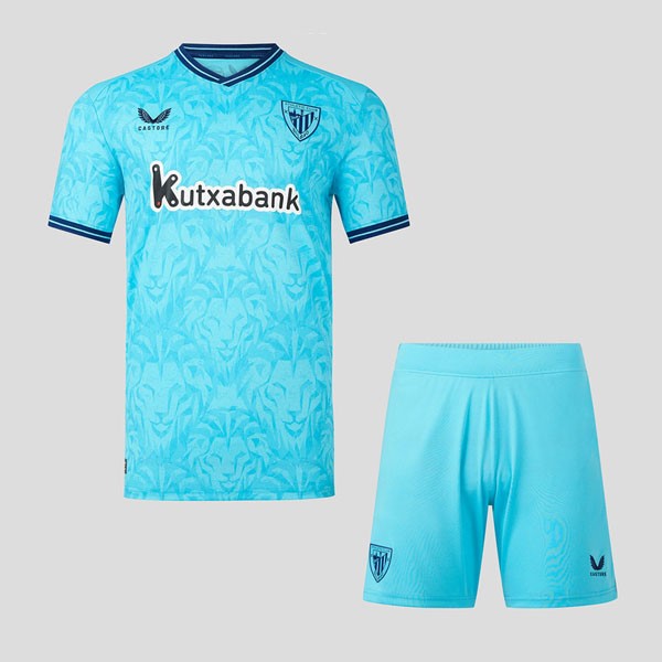 Trikot Athletic Bilbao Auswarts Kinder 2023-24 Blau